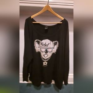 Black rebel by torrid sweatshirt GUC